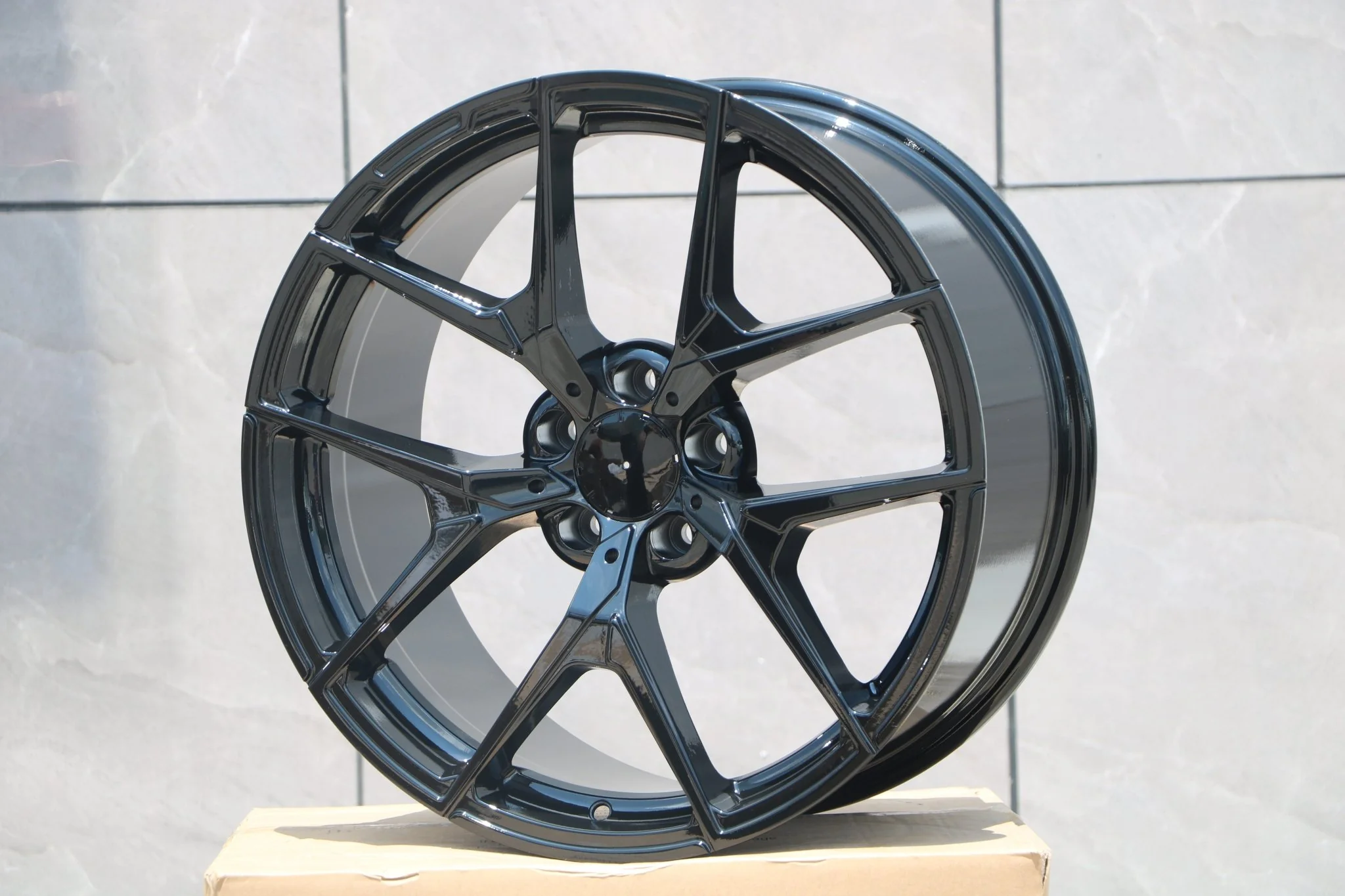 W838 Gloss Black 20x8.5 ET35 5x112 CB66.6 - Image 9