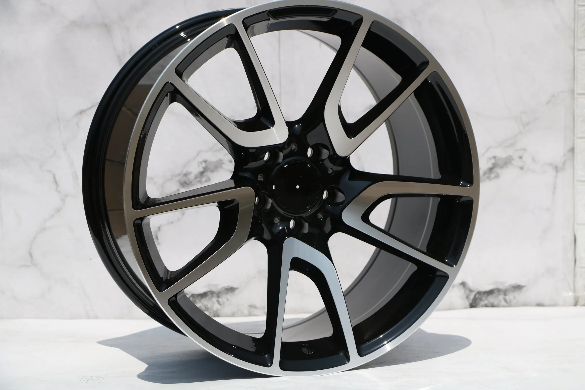 W839 Black Machined Face 20x9.5 ET35 5x112 CB66.6 - Image 5
