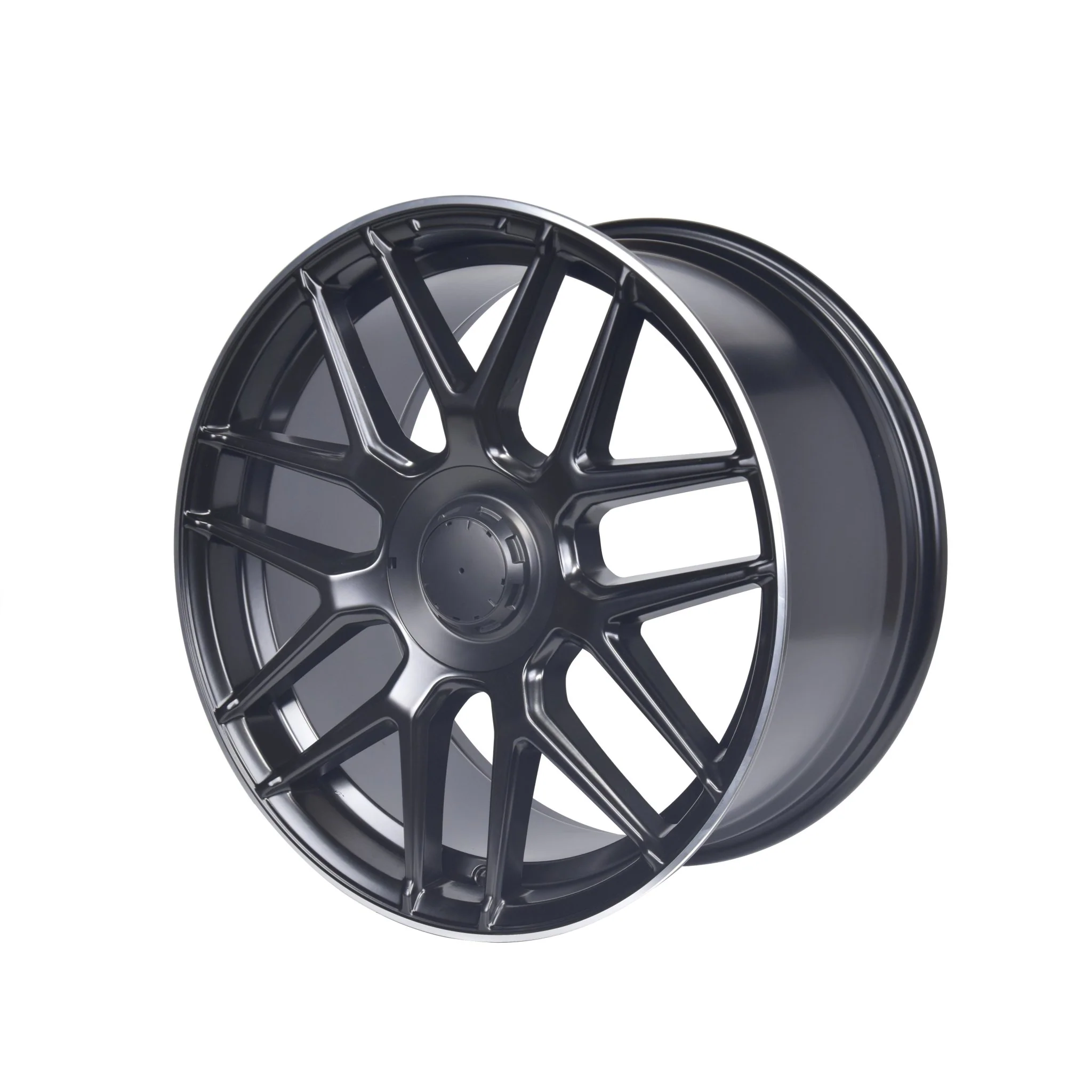 W840 Satin Black Machined Face 19x9.5 ET35 5x112 CB66.6 - Image 3