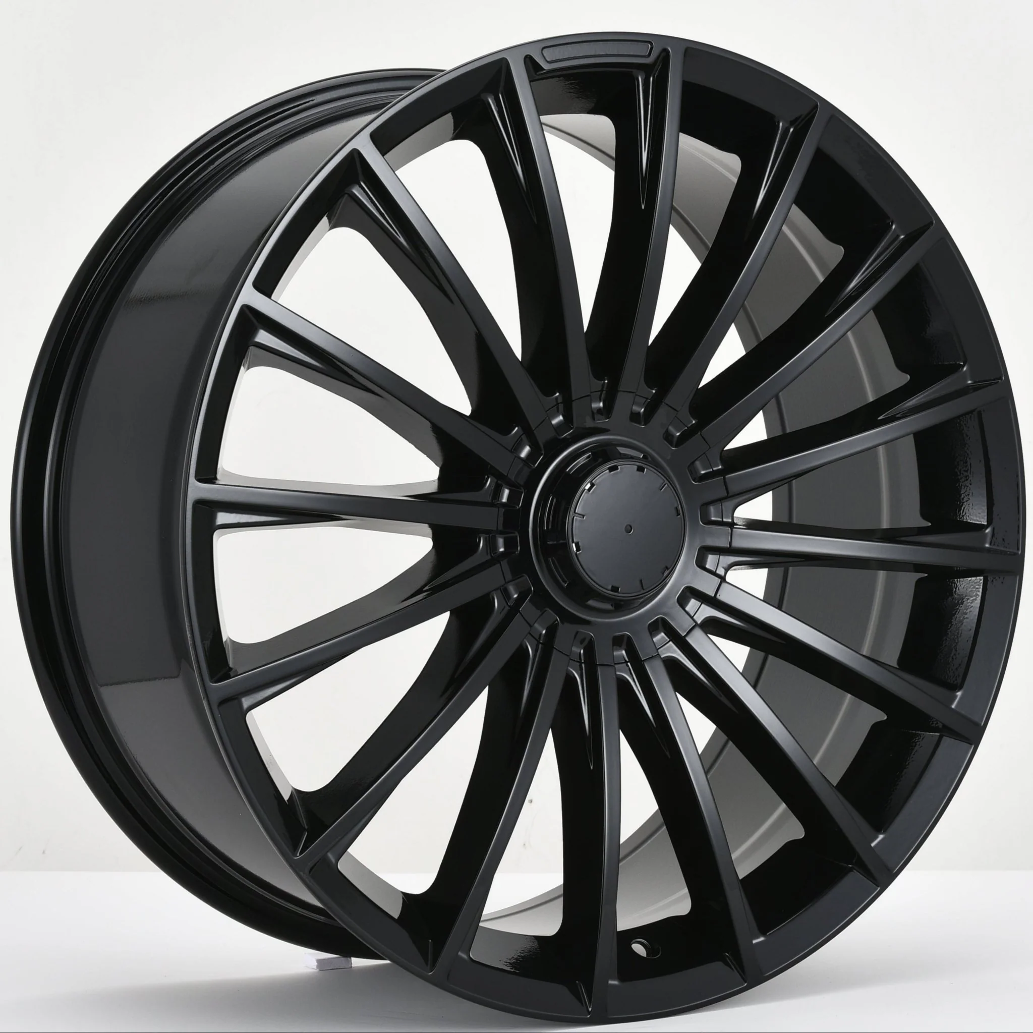 W849 D1499 Gloss Black 20x8.5 Et35 5x112 CB 66.6  C-1499-B