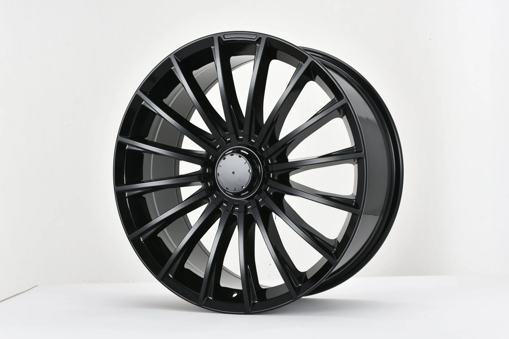 W849 D1499 Gloss Black 20x8.5 Et35 5x112 CB 66.6  C-1499-B - Image 3