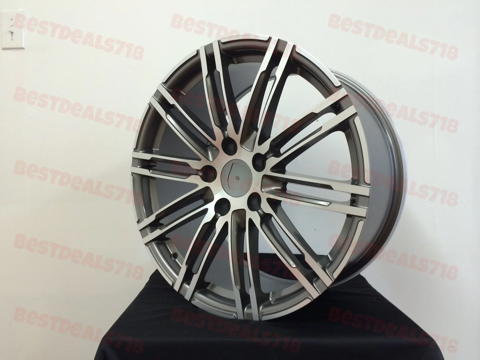 W858 862 Gunmetal Machined Face 20x9.5 ET55 5x130 CB71.56 - Image 8