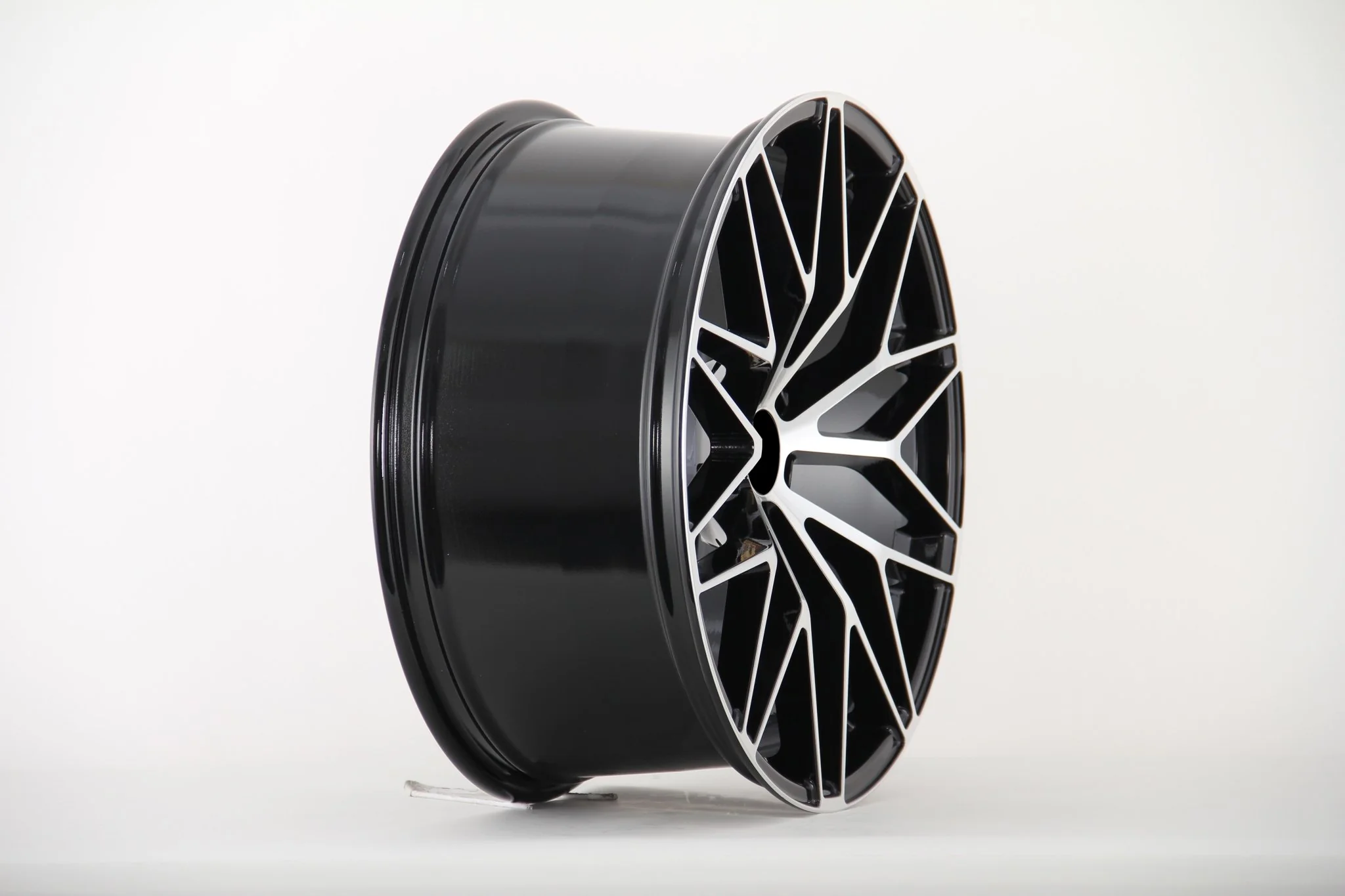 W864 874 Black Machined Face 21x9.5 ET26 5x112 CB66.45 - Image 3