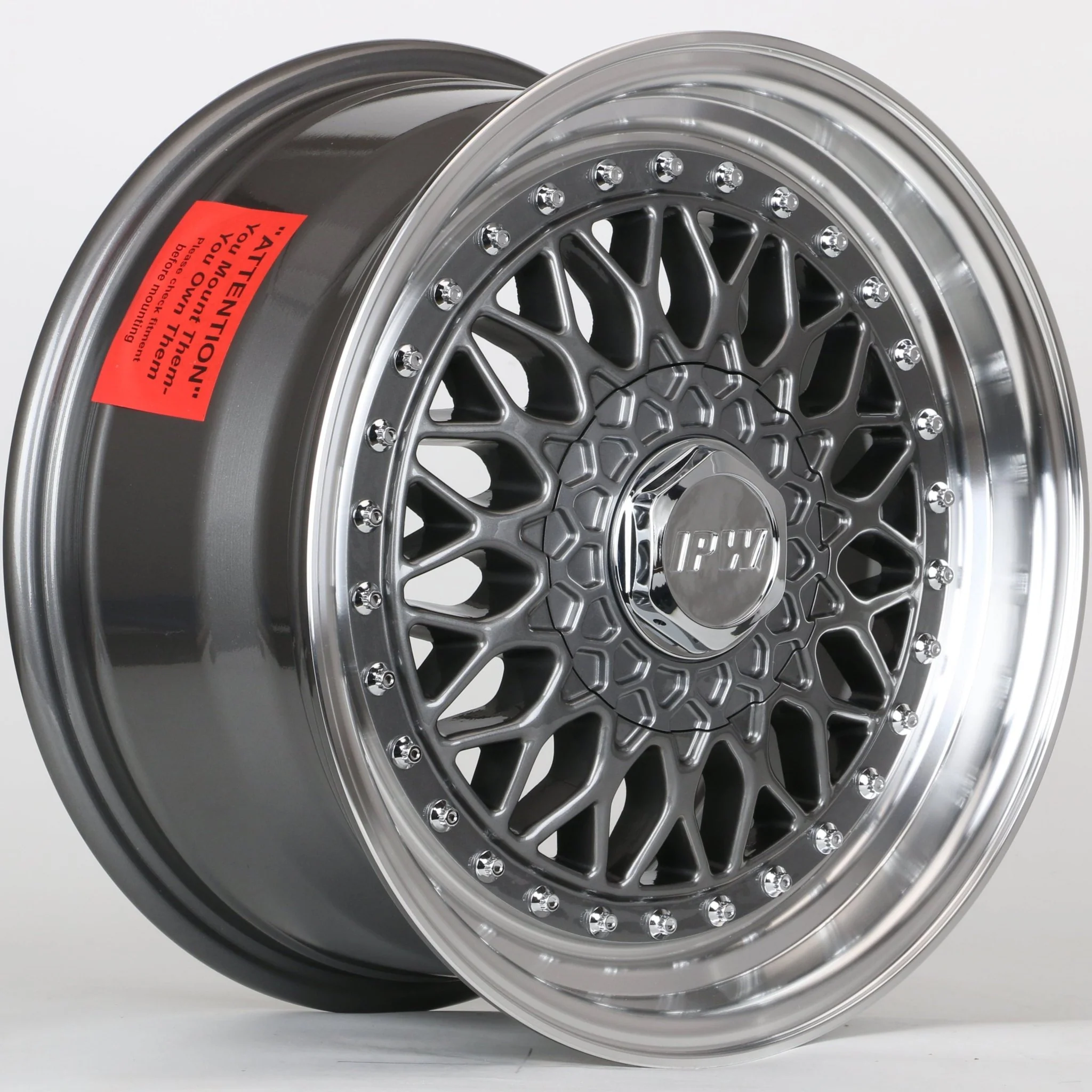 W883 479 Gunmetal Machined Lip 20x8.5 ET35 5x112/114.3/120 CB 73.1