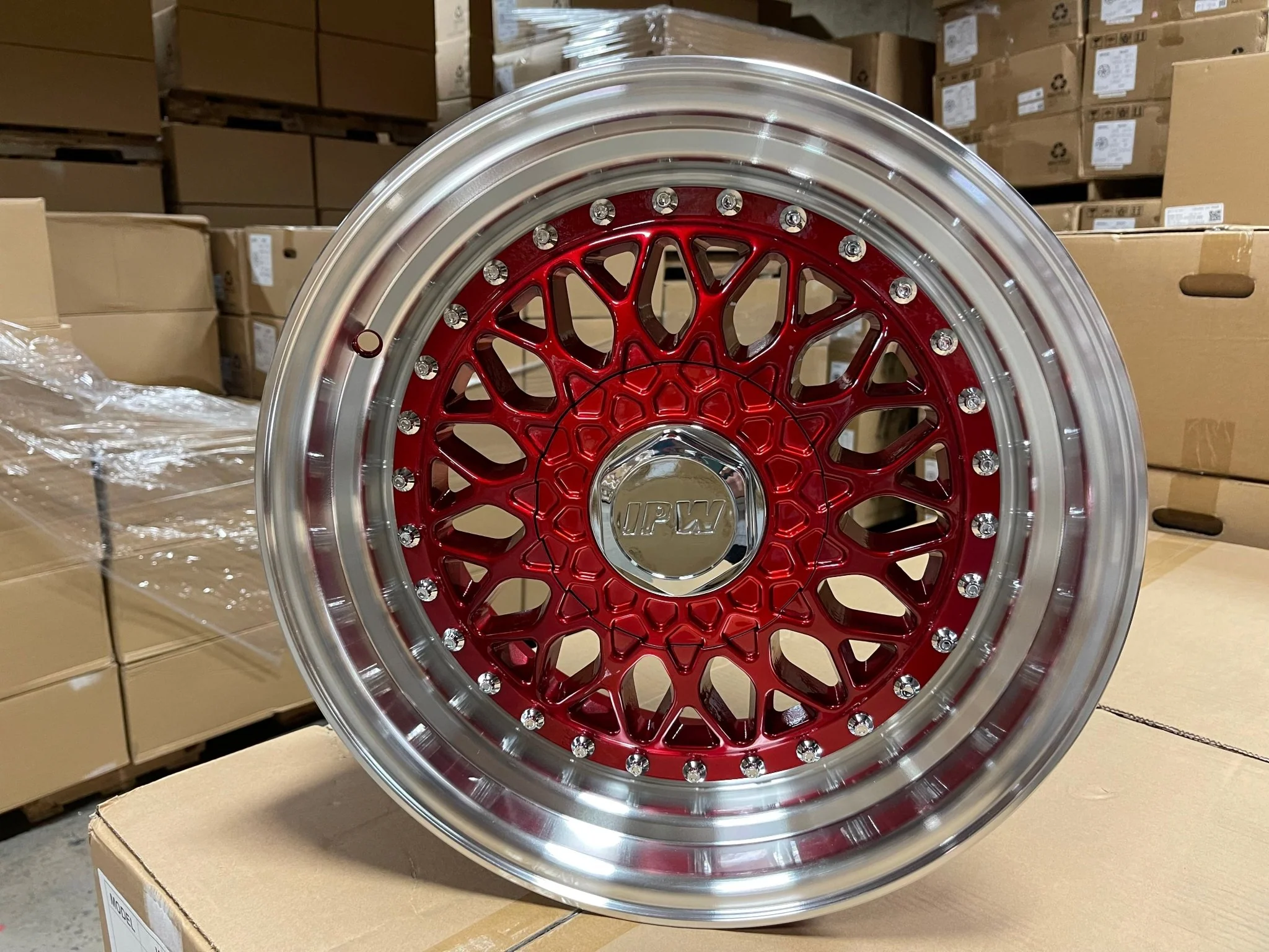 W883 479 Red Machined Lip 20x8.5 ET35 5x112/114.3/120 CB73.1 - Image 3