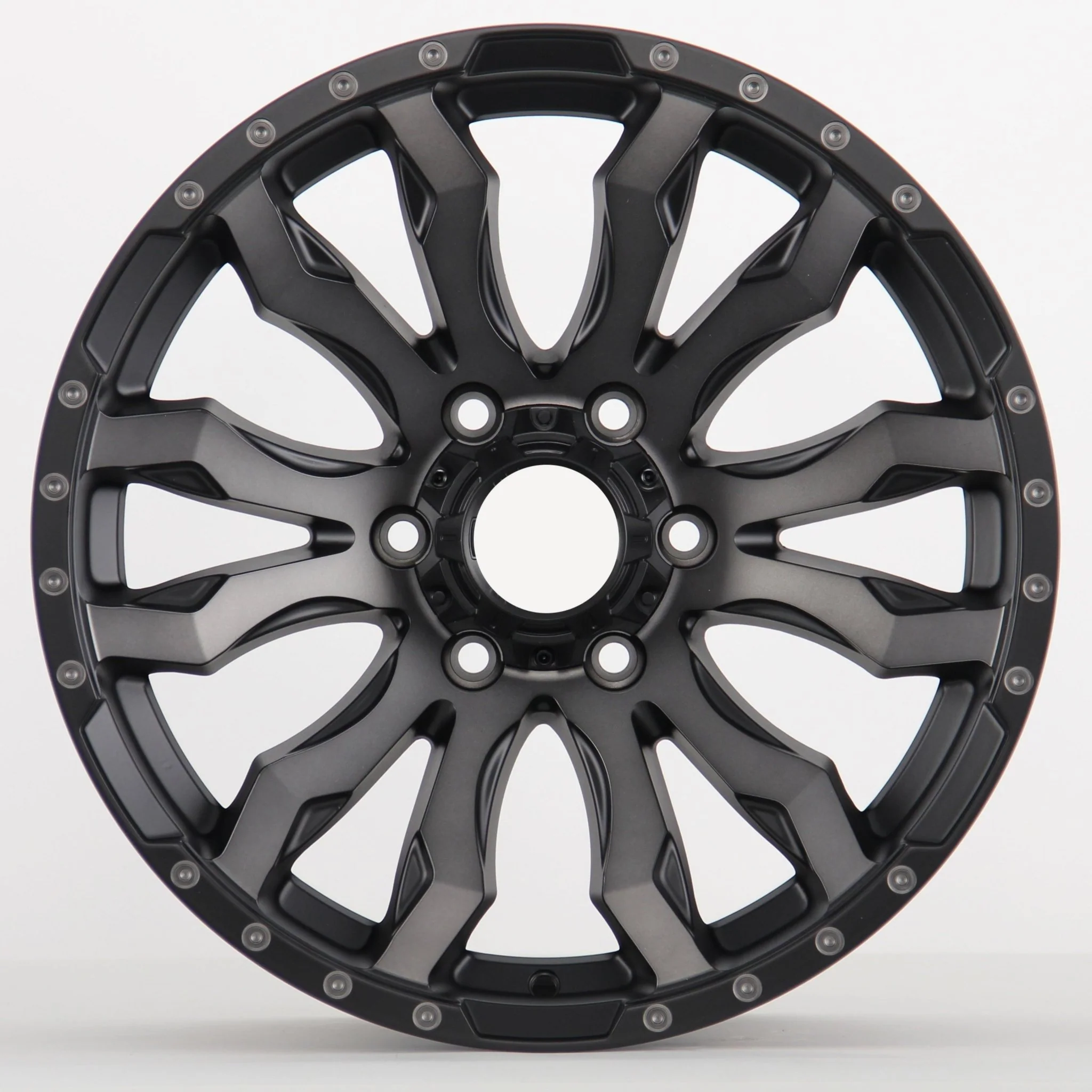 W914 416 Matte Black Machined Face + Black Tint 17x8.5 ET20 6x139.7 CB106.1