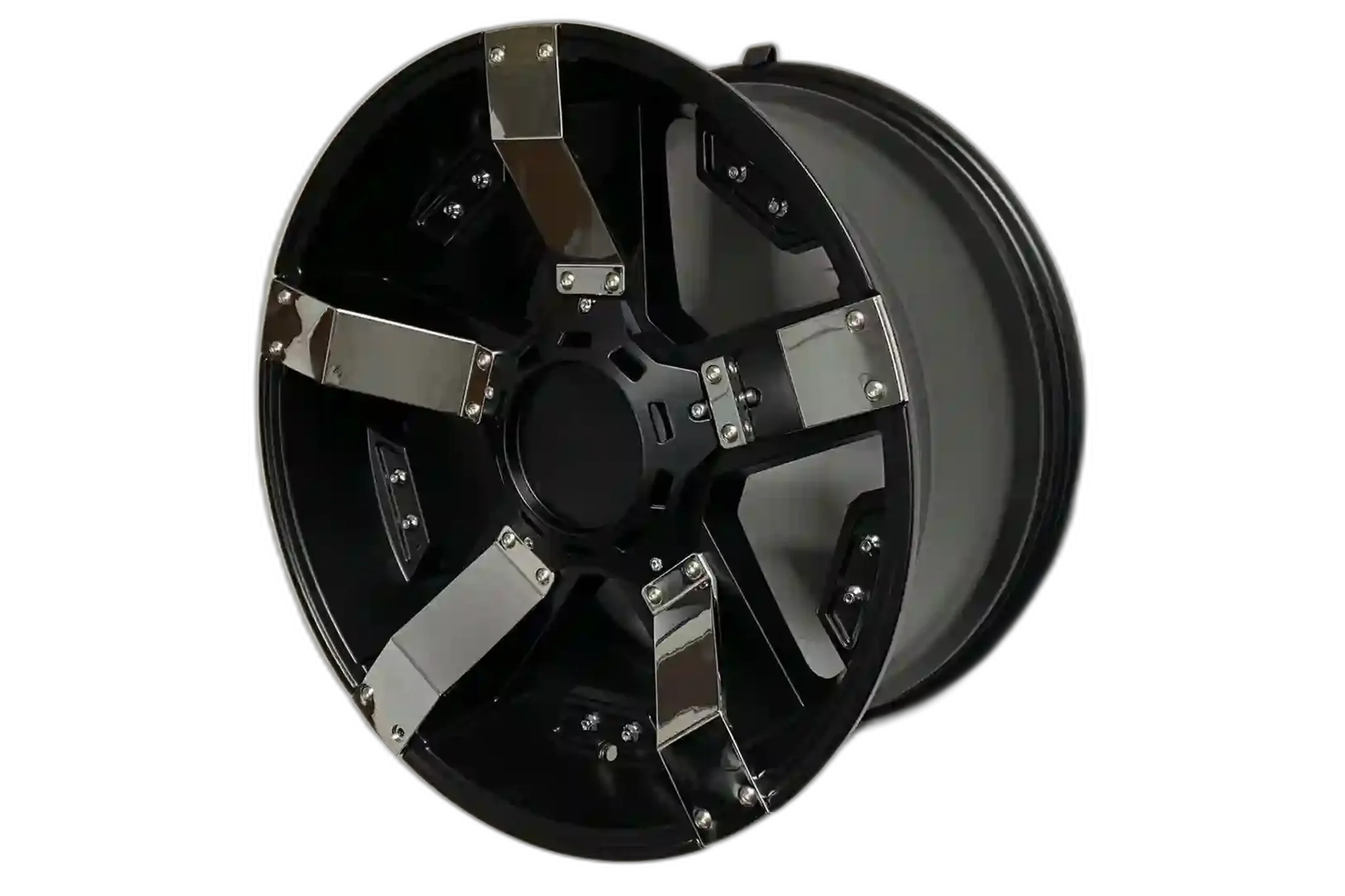 W925 Satin Black Chrome Strip 20x10 ET13 5x127/114.3 CB71.6 - Image 3