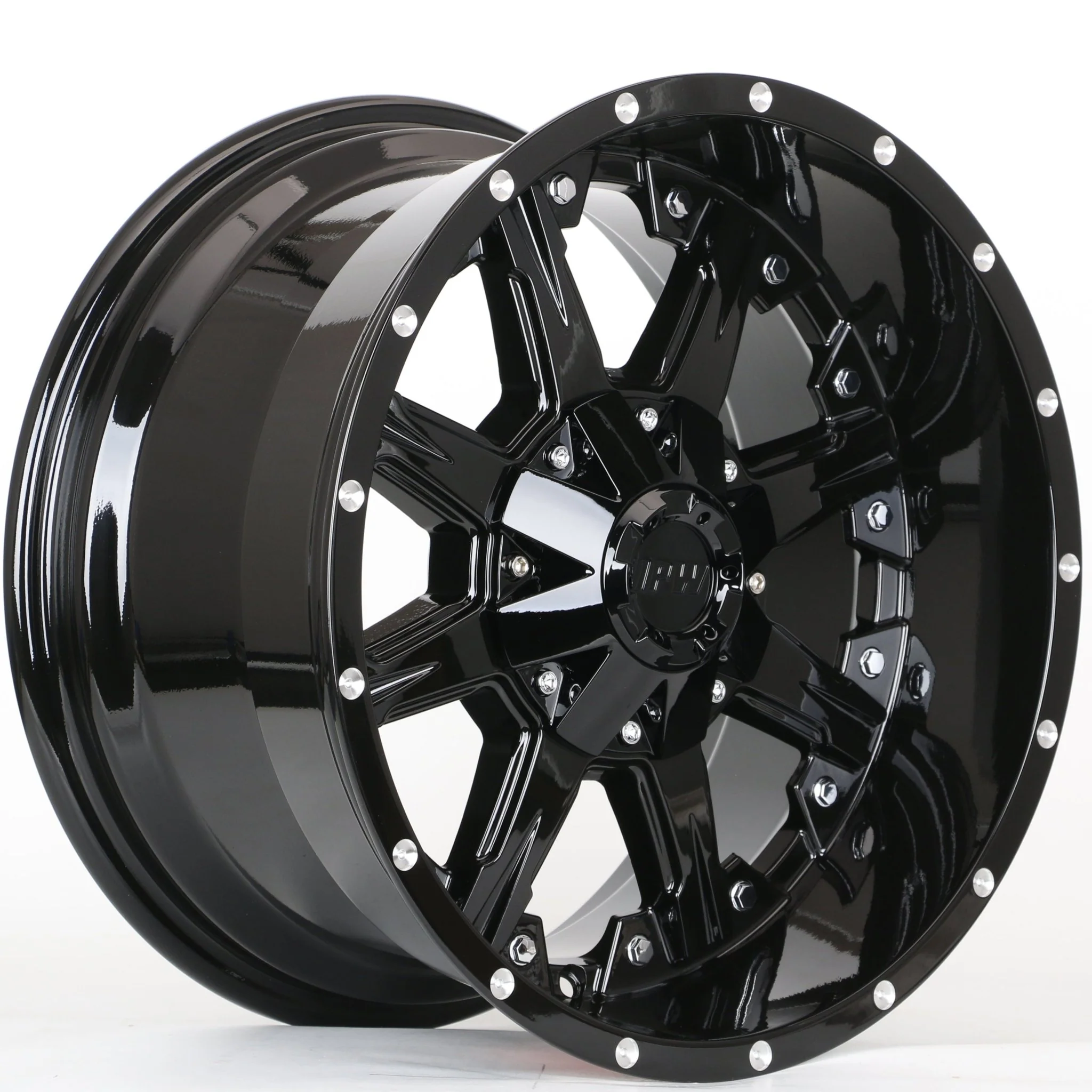 W927 1818 Gloss Black Milled 17x9.0 ET0 5x127 CB71.5  C1521IPW-B