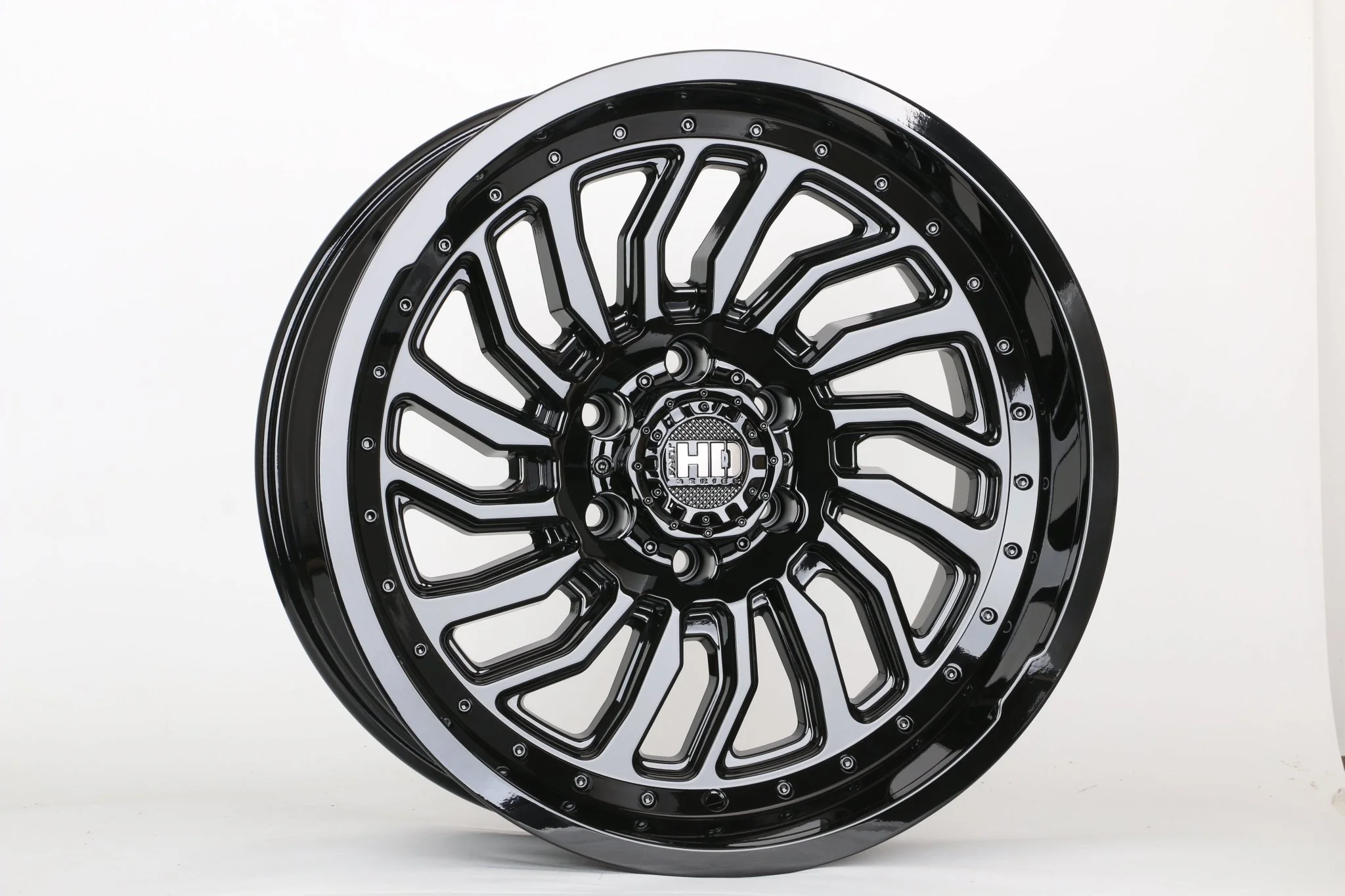 W928 1757A Gloss Black 20x10 ET-15 6x139.7 CB106.1  CF267-6-B - Image 3