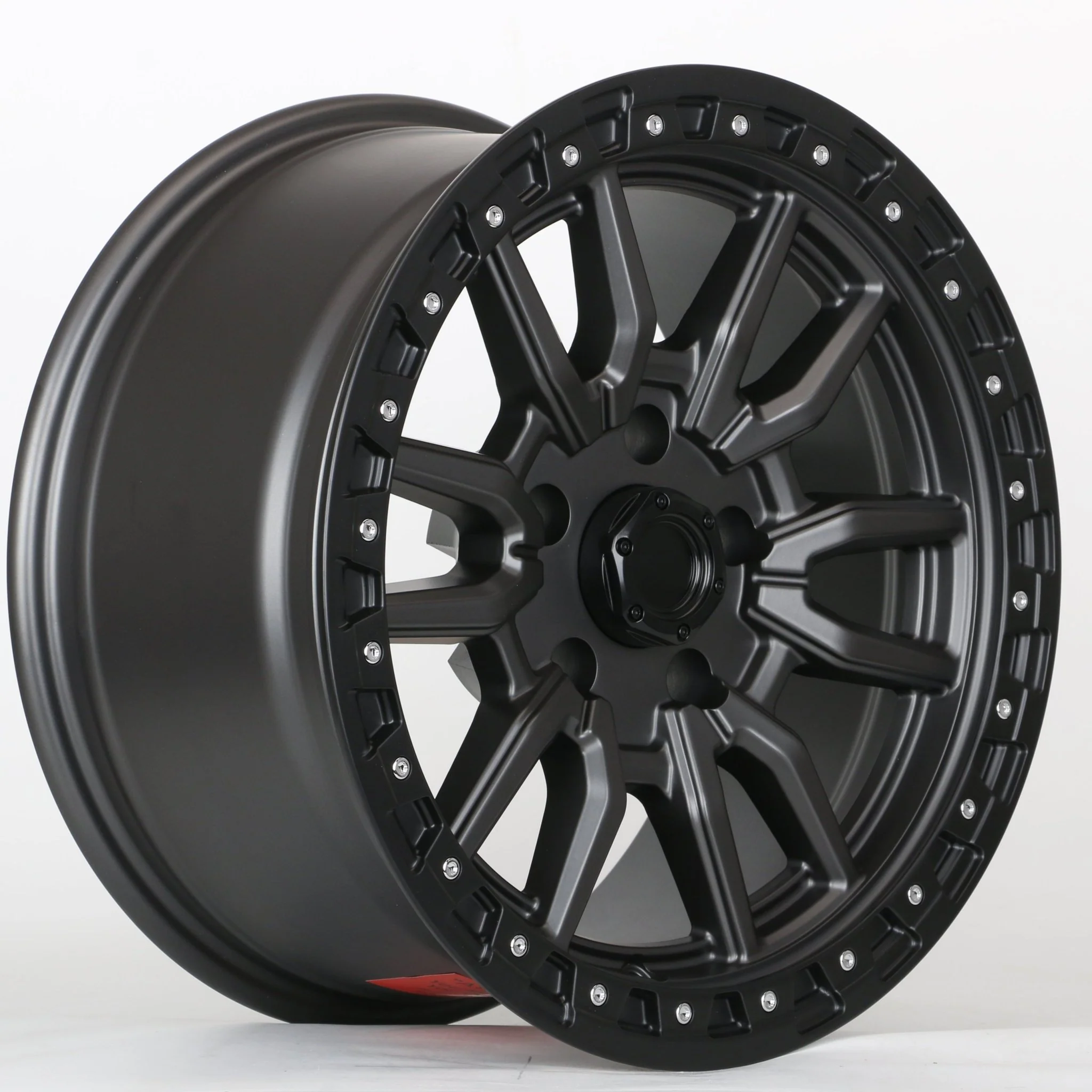 W929 1823 Gunmetal Black Lip 17x8.5 ET0 5x127 CB71.5 C1442-02-LA5B / mb-2745