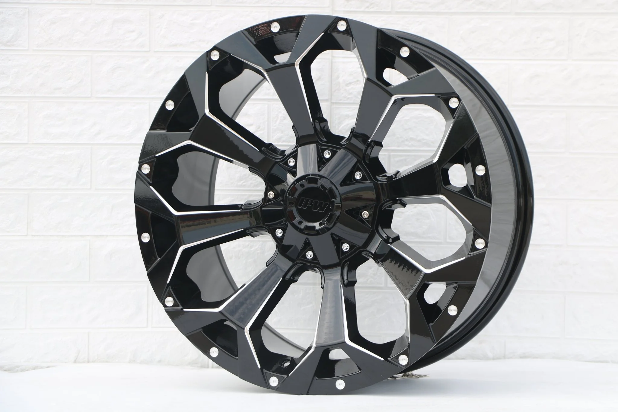 W950 1521 Gloss Black Milled 20x9.0 ET0 6x135/139.7 CB106.1 - Image 6