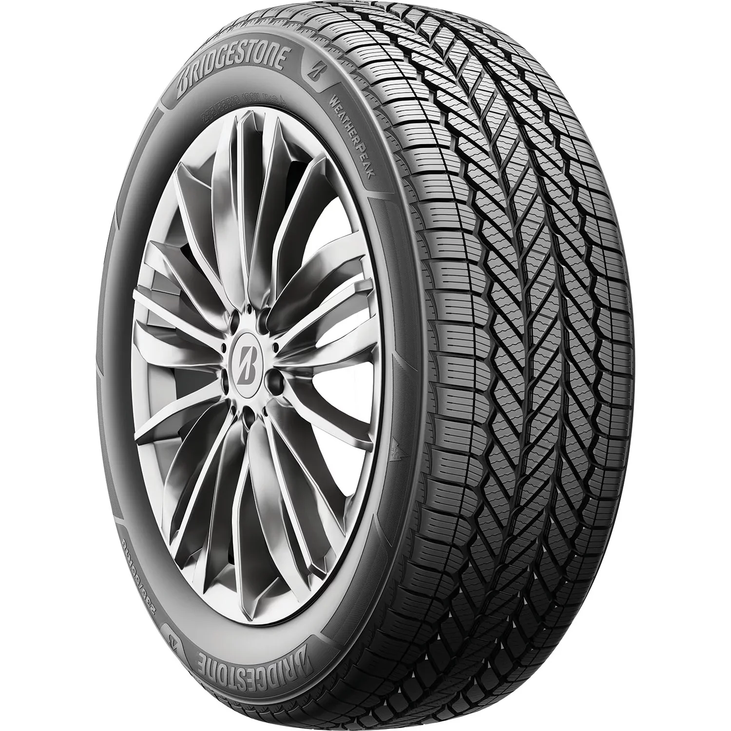 215/45R17 Bridgestone Weatherpeak All Weather 91V XL Passenger Tire - Image 5